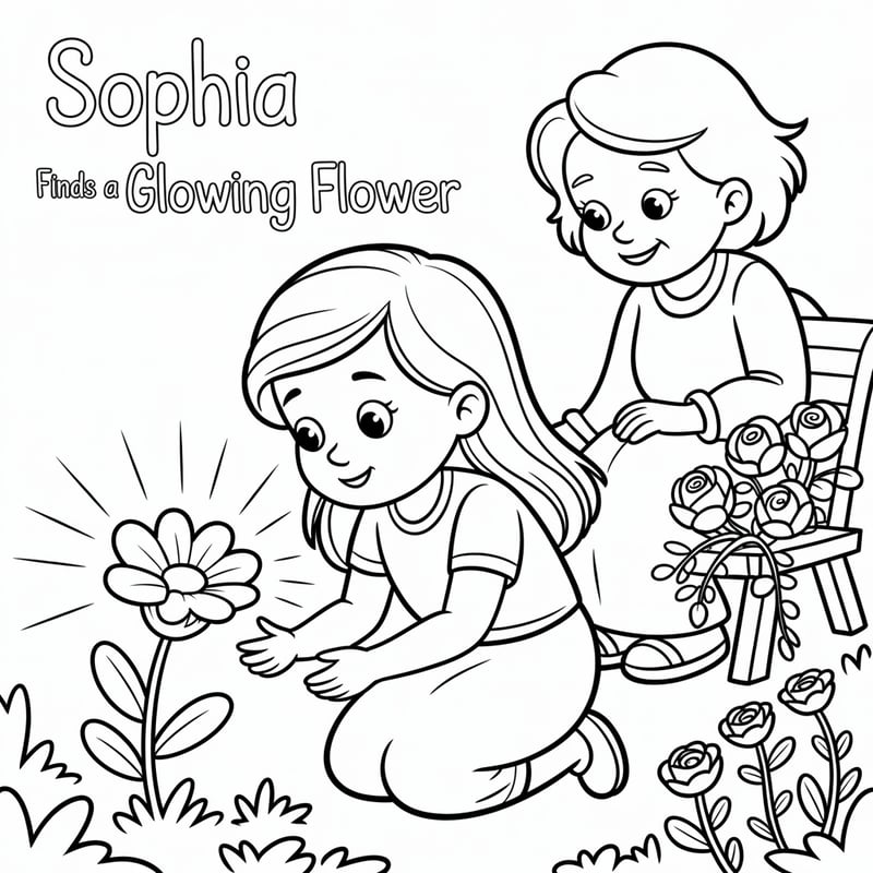 Sophia Finds a Glowing Flower