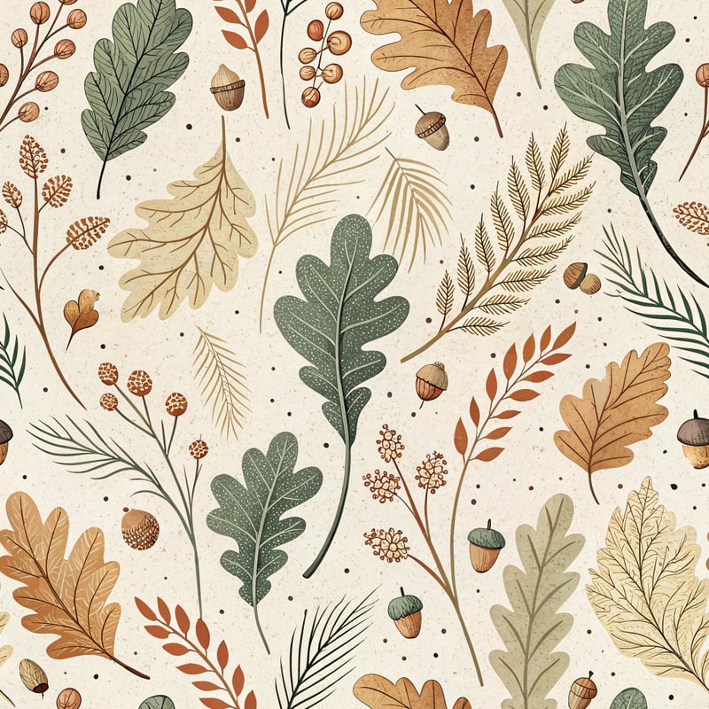 Fall-Inspired Oak Leaf Pattern