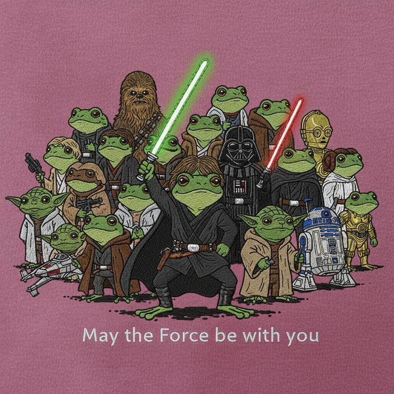 Star Wars Frog Characters with Luke Skywalker