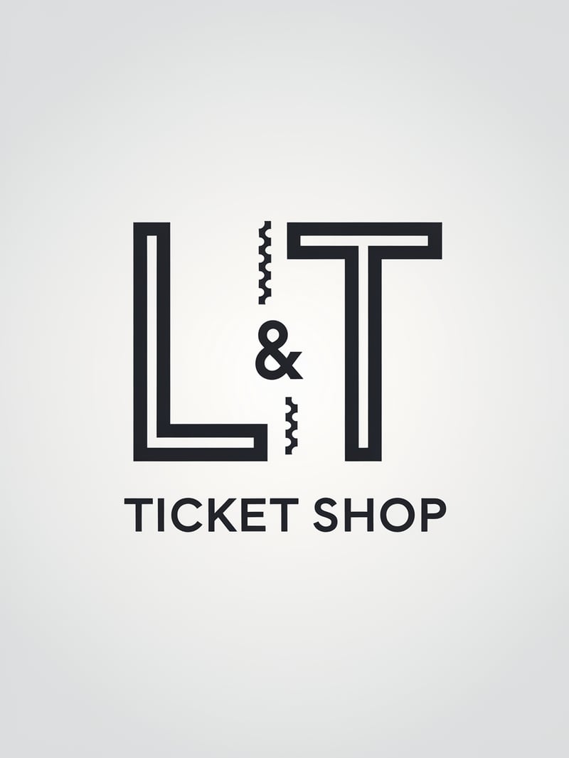 Modern LT Logo Design for Ticket Shop