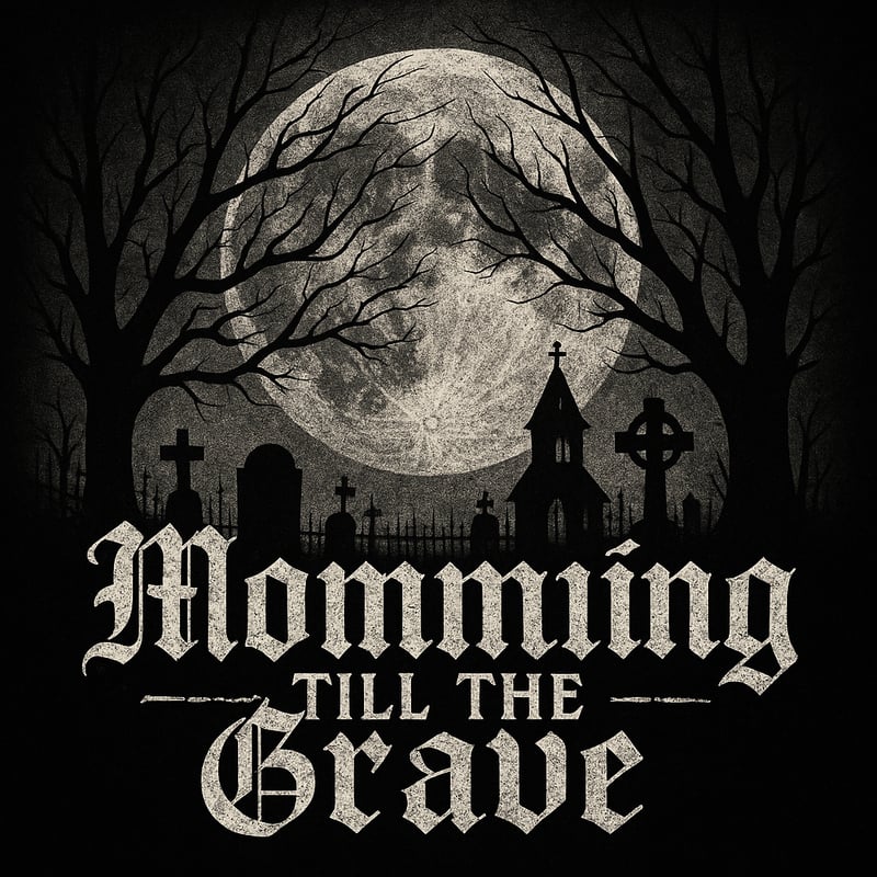 Gothic Cemetery Moon Design