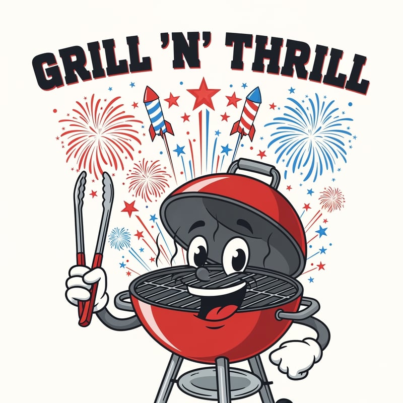 Funny 4th of July BBQ T-Shirt