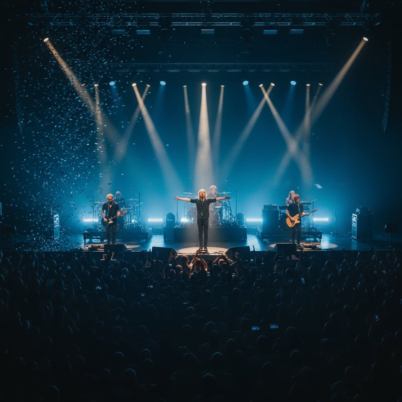 Cinematic Blue Concert Lighting