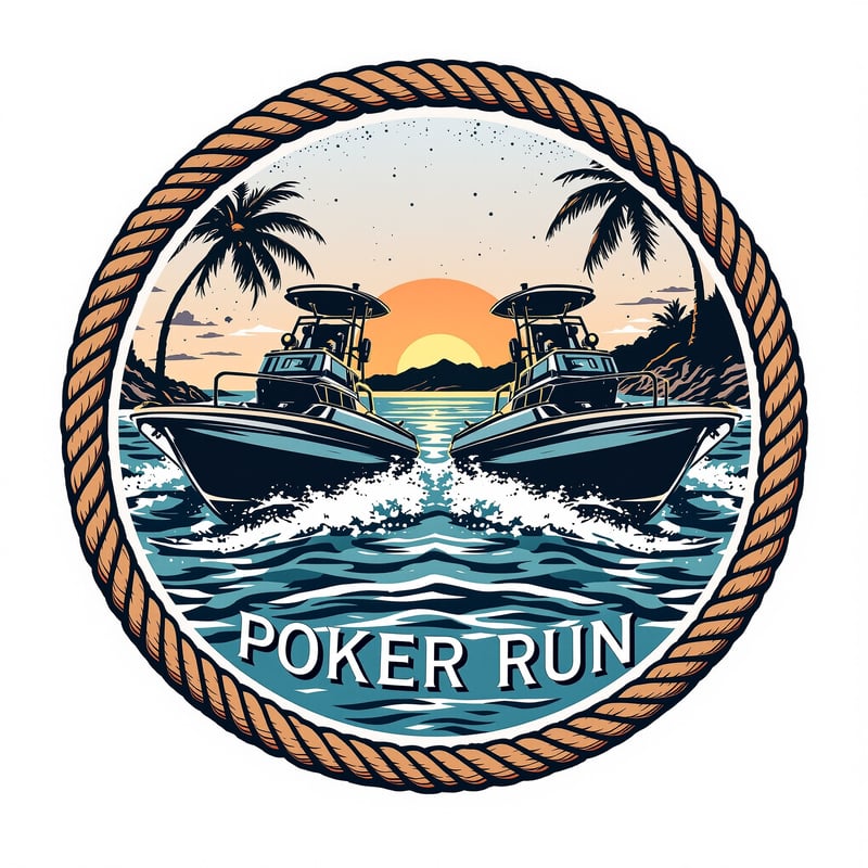 Poker Run Vintage Badge