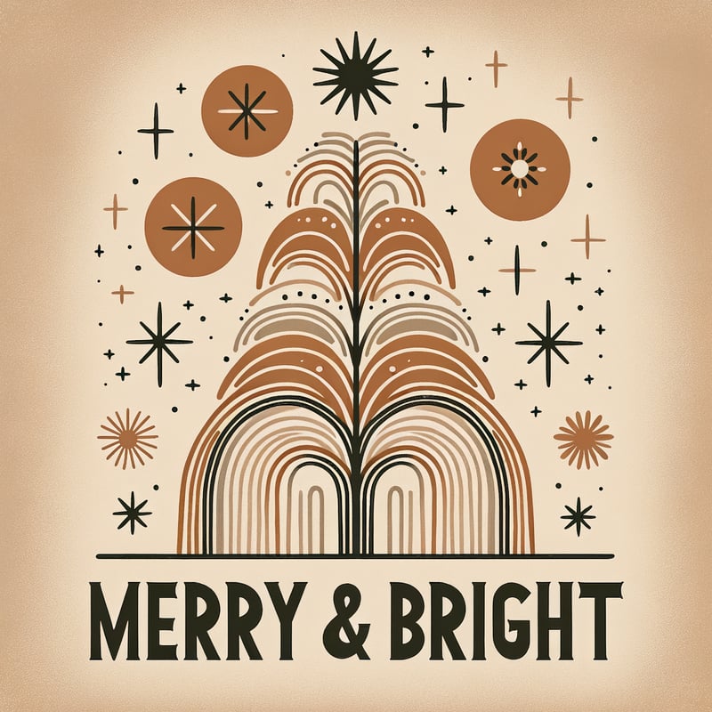Cozy Boho Christmas Tree Design