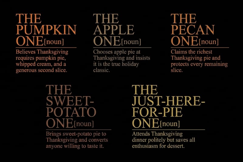Thanksgiving Pie Typography Designs