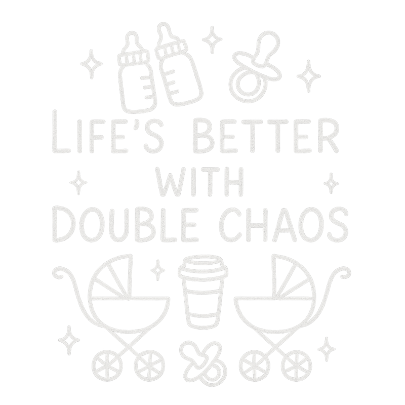 Playful Double Chaos T-Shirt Design