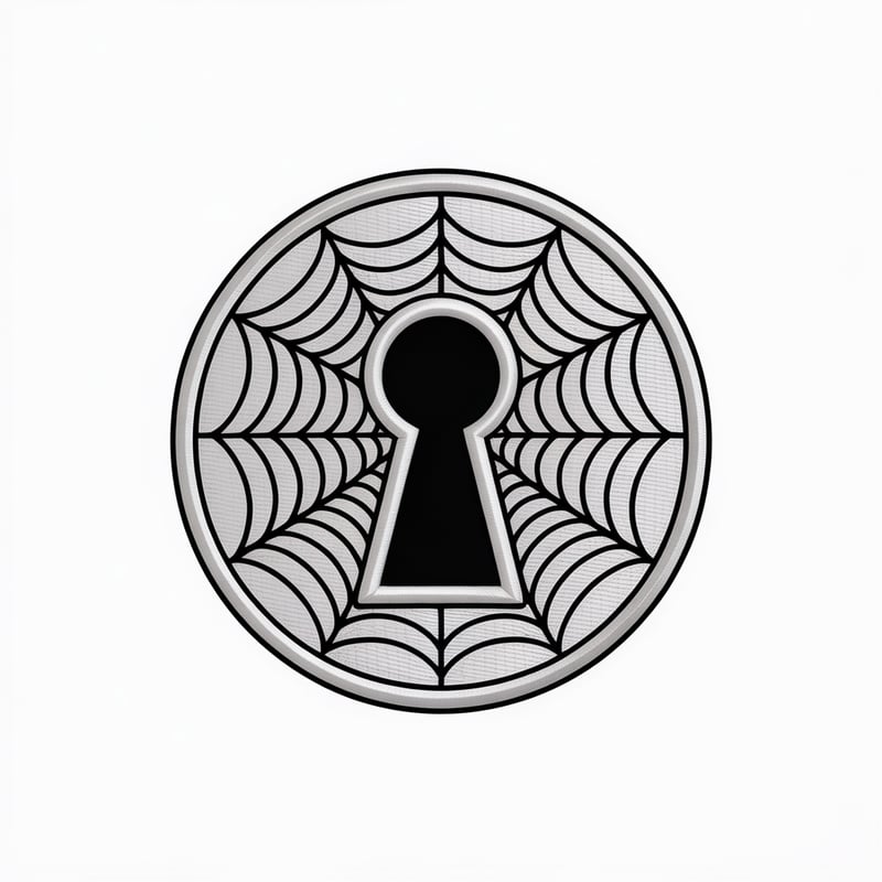 Victorian Keyhole Vector Art Patch