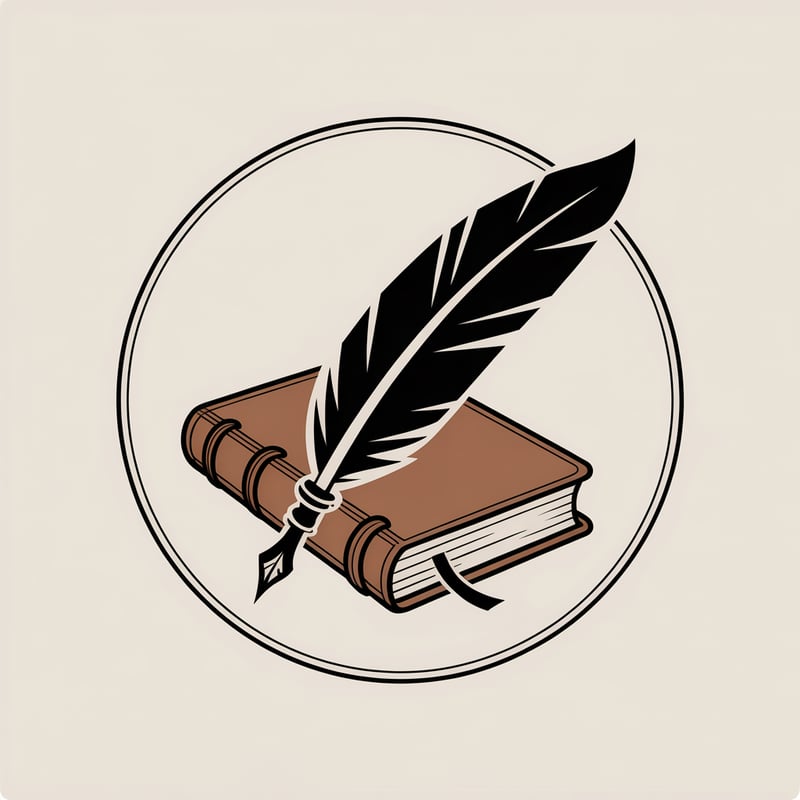 Vintage Quill and Journal Icon
