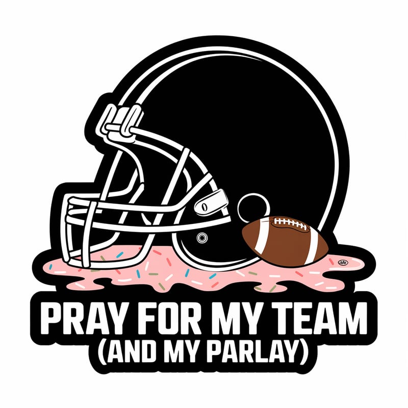 Football Helmet Vector with Ice Cream Drips
