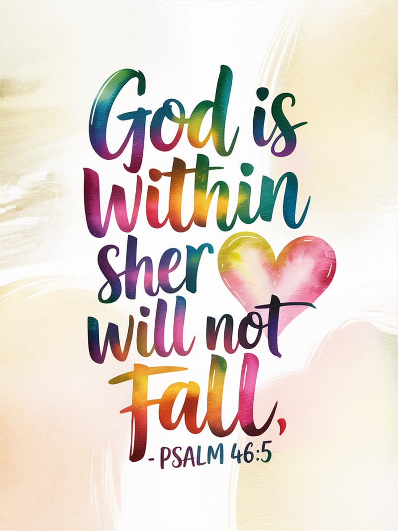 Rainbow Pastel Hand-Painted Quote