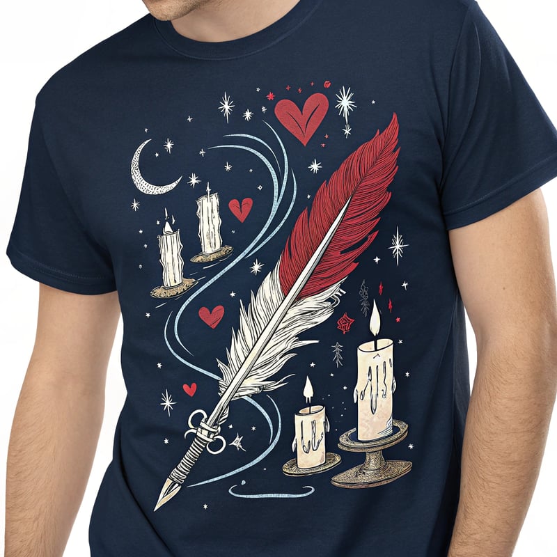 Romantasy Brushstroke T-Shirt Design