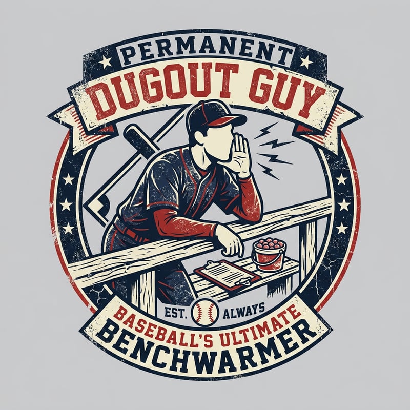 Vintage Dugout T-Shirt Design