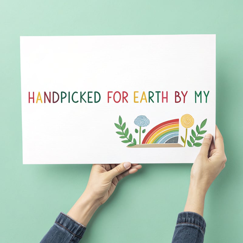 Handpicked For Earth Text Design