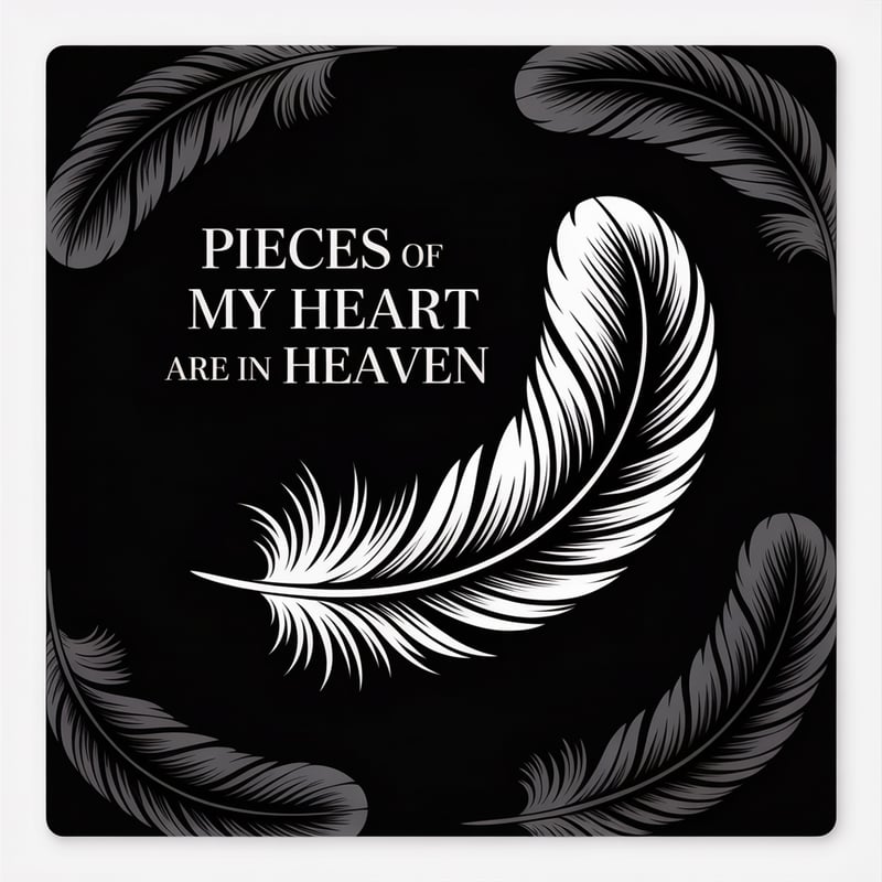 Minimalist Feather Line Art