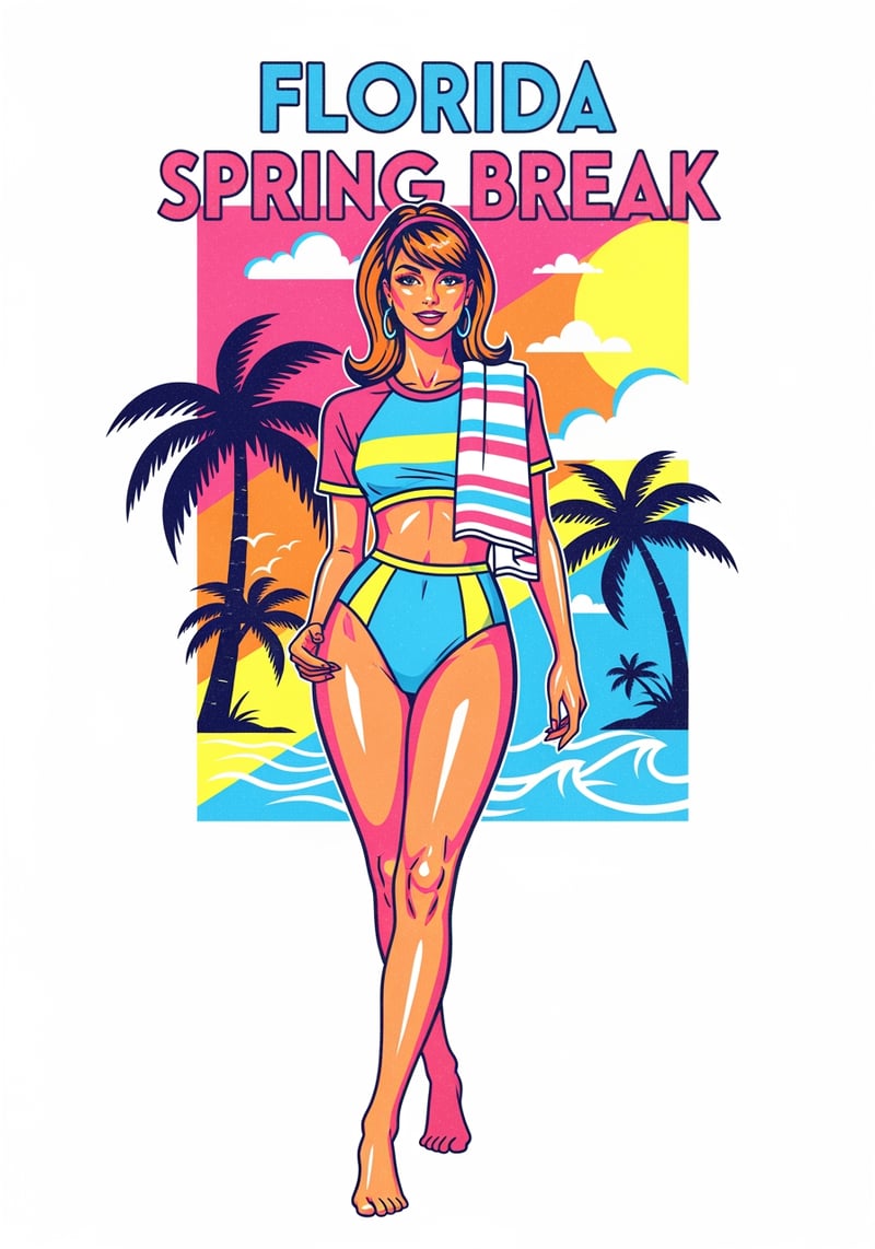 1990s Florida Spring Break Shirt