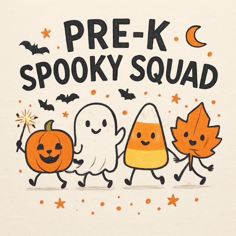 Halloween Pre-K Spooky Squad Graphic