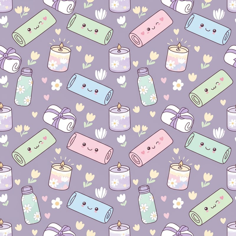 Kawaii Yoga Mats & Accessories Pattern