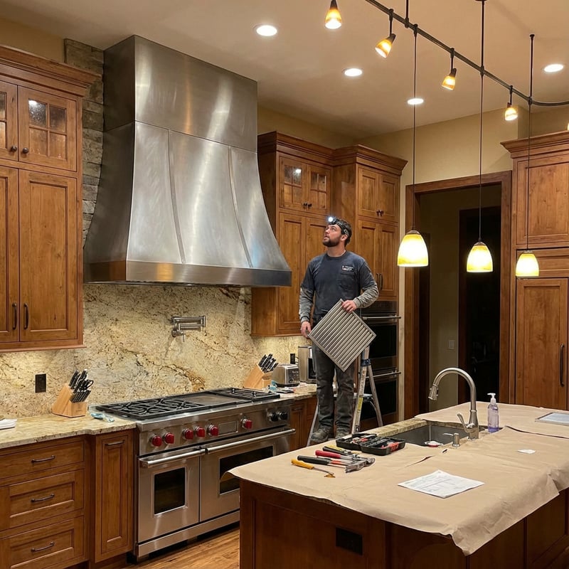 Stainless Steel Vent Hood Repair