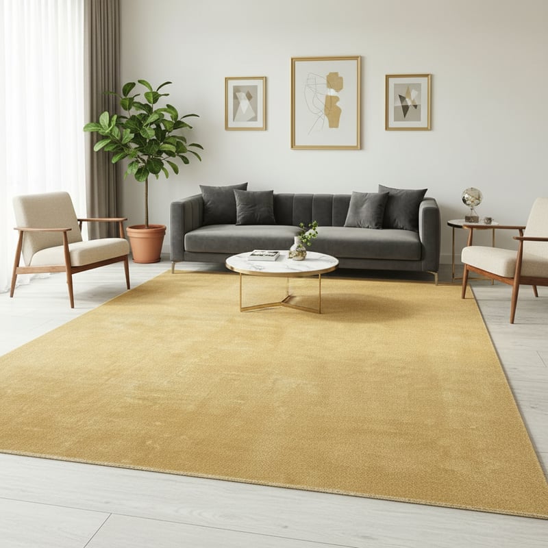 Close-Up Luxury Rectangle Rug Design