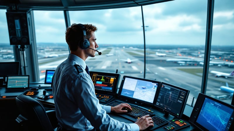 Air Traffic Controller at Heathrow Tower