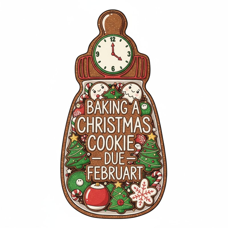 Christmas Baby Bottle Cookie Tray