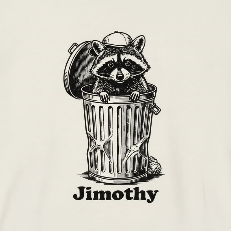 Jimothy Raccoon in Baseball Cap