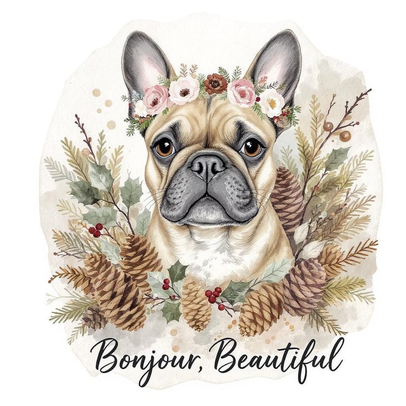 French Bulldog Watercolor Art