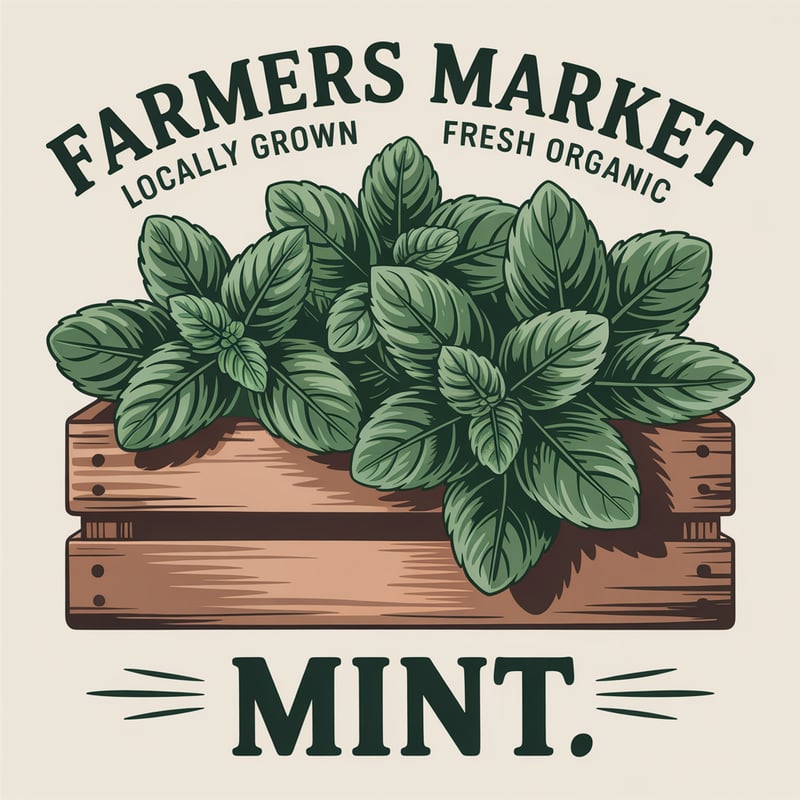 Vintage Farmers Market Mint Ad