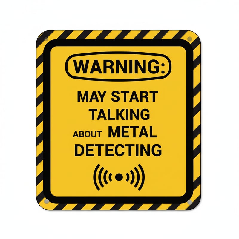 Warning Label Metal Detecting Design