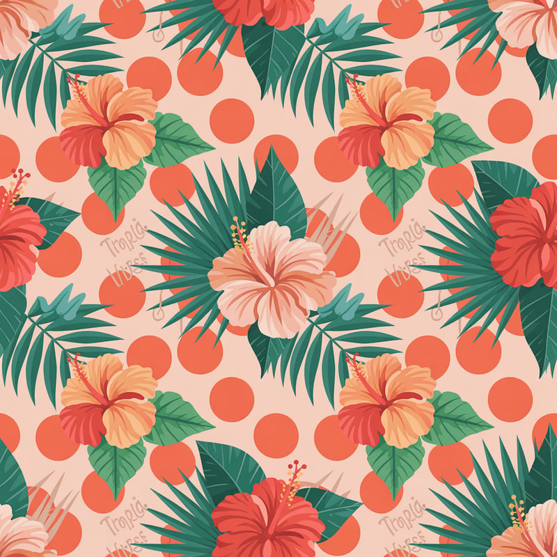 Tropical Floral Seamless Pattern