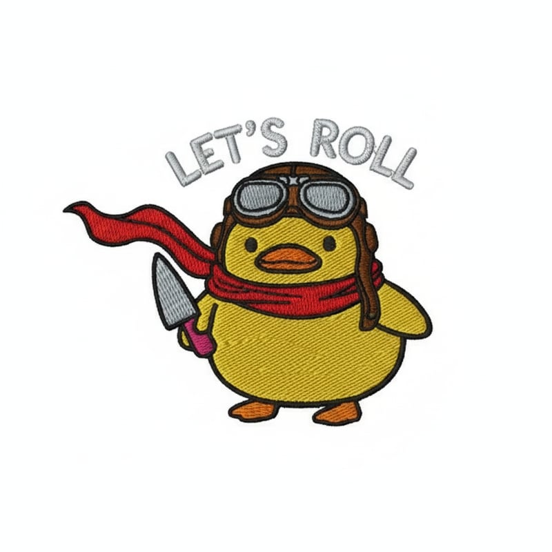 Duck with Aviator Goggles and Scarf