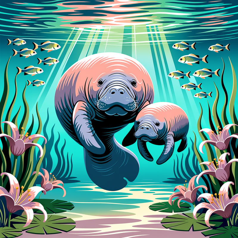 West Florida Manatee Tumbler Pattern