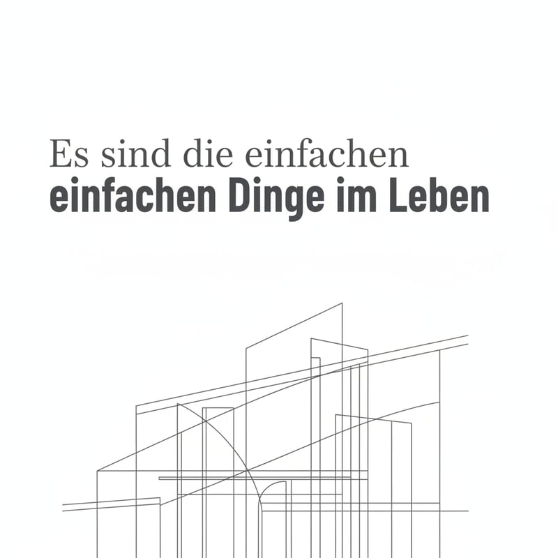 Minimalistisches Line-Art Architekturdesign
