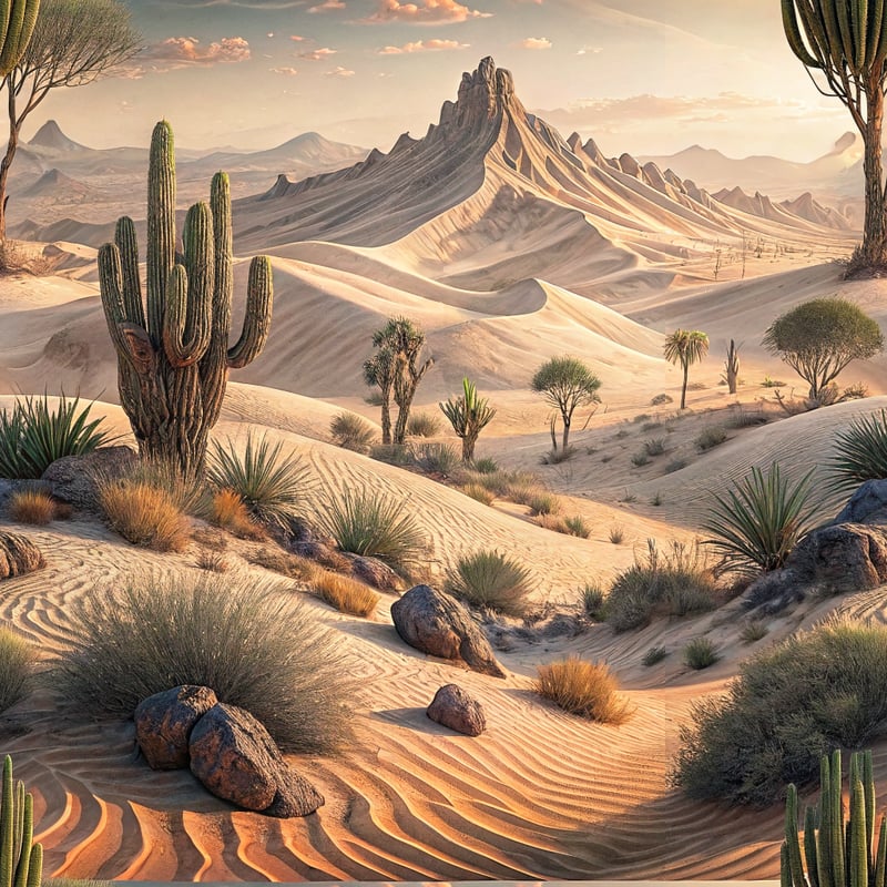 Ultra-Detailed 4K Desertscape Wallpaper