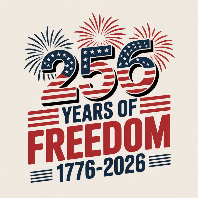 250 Years of Freedom T-Shirt Design