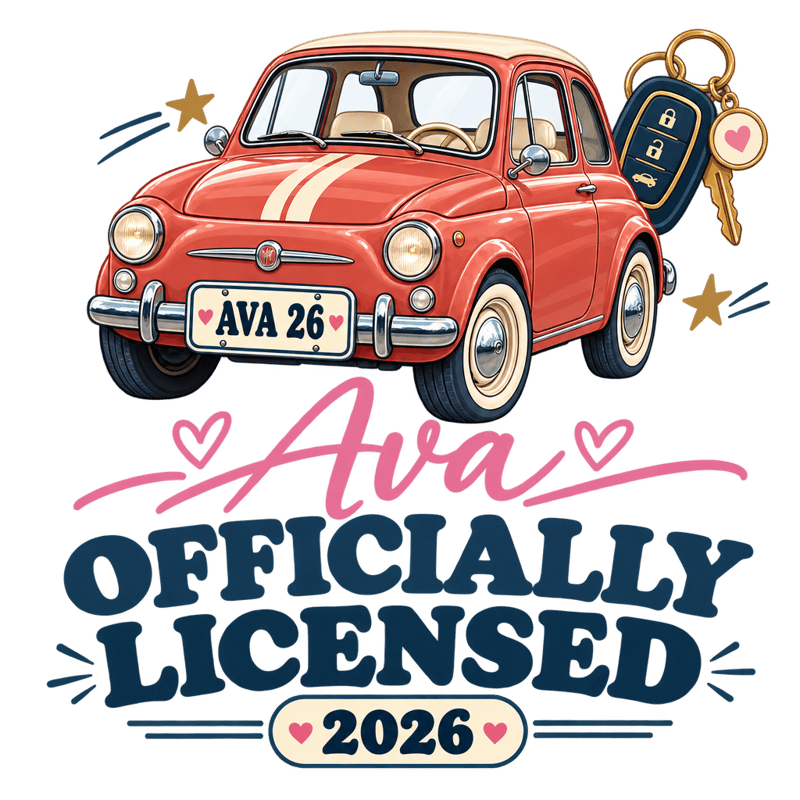 Officially Licensed New Driver Keepsake