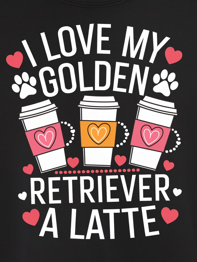 Colorful Coffee Cups with Love Design