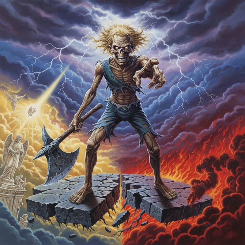 1980s Iron Maiden Eddie Retro Art