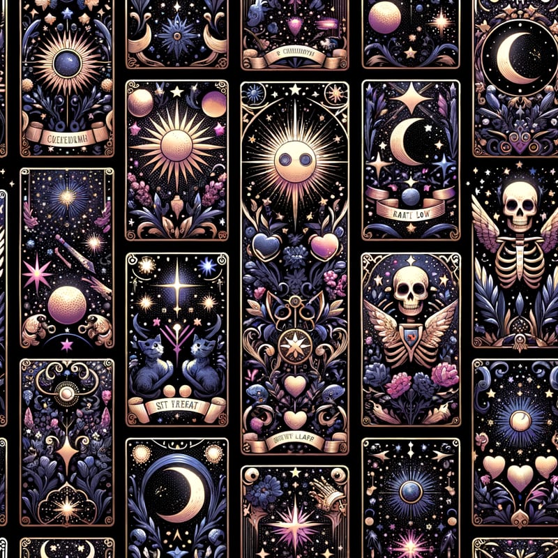 Celestial Tarot Card Pattern Wrap