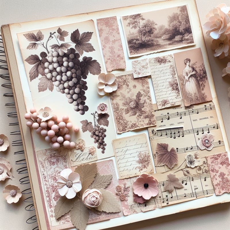 Romantic Junk Journal Layout