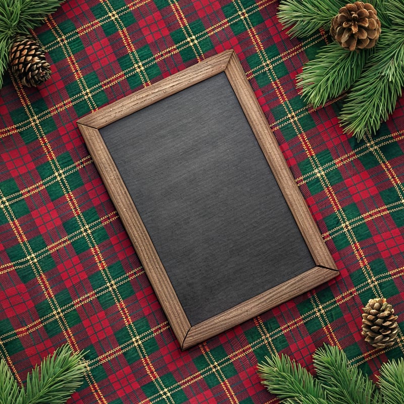 Classic Red and Green Plaid Background
