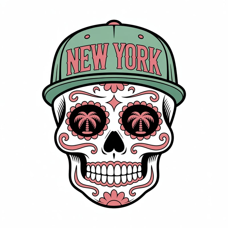 Day of the Dead Sugar Skull Illustration