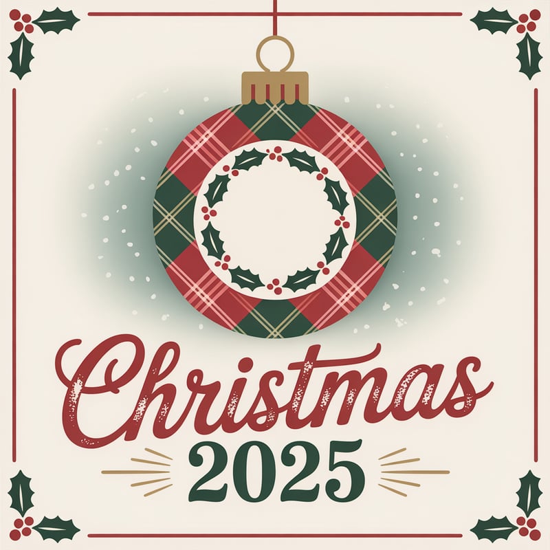 Classic Plaid Christmas Ornament