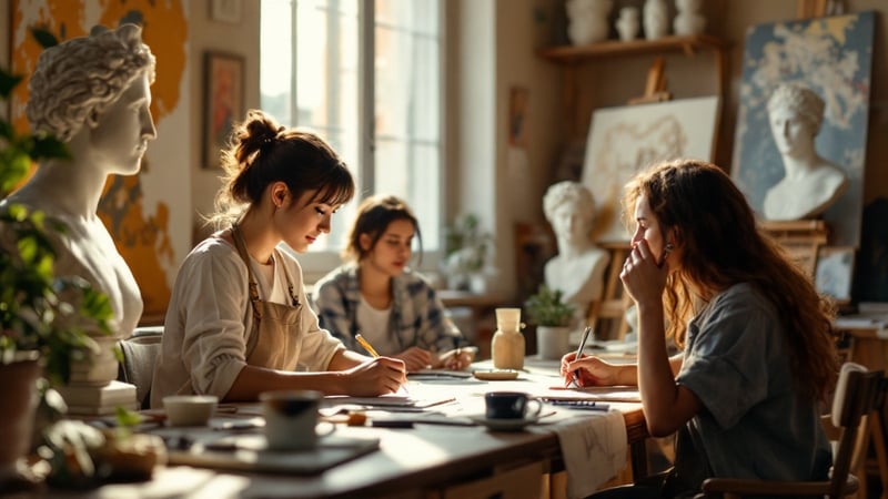 Art History Class in Rome