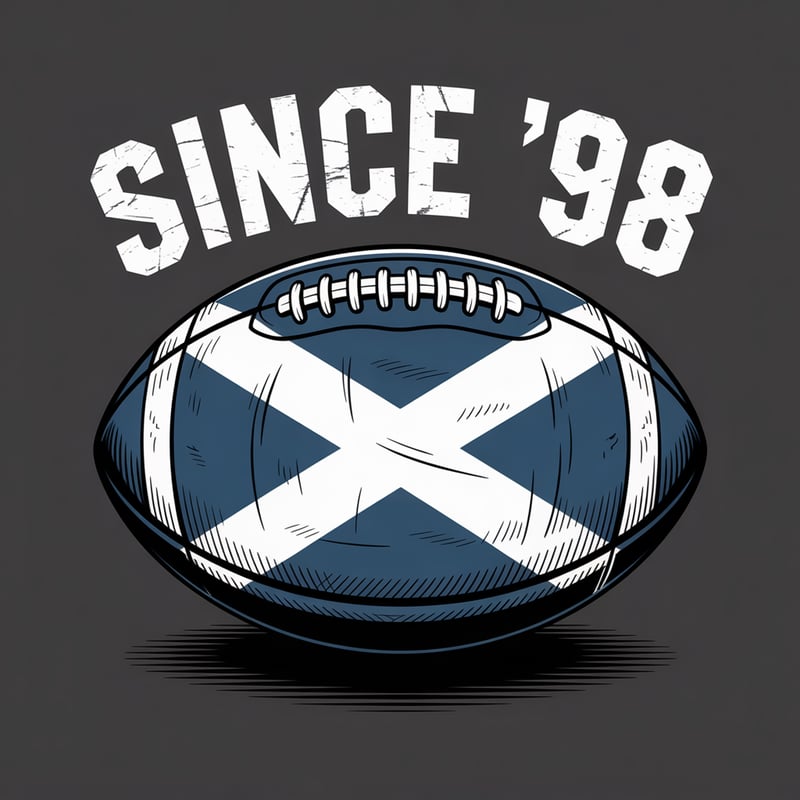 Retro Scotland Tee Design