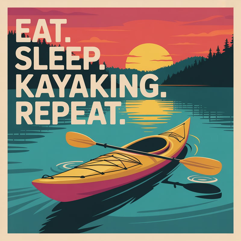 Eat Sleep Kayaking Repeat