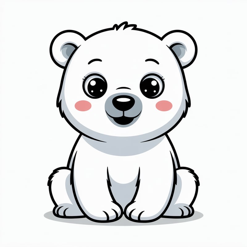 Cute Animated Polar Bear