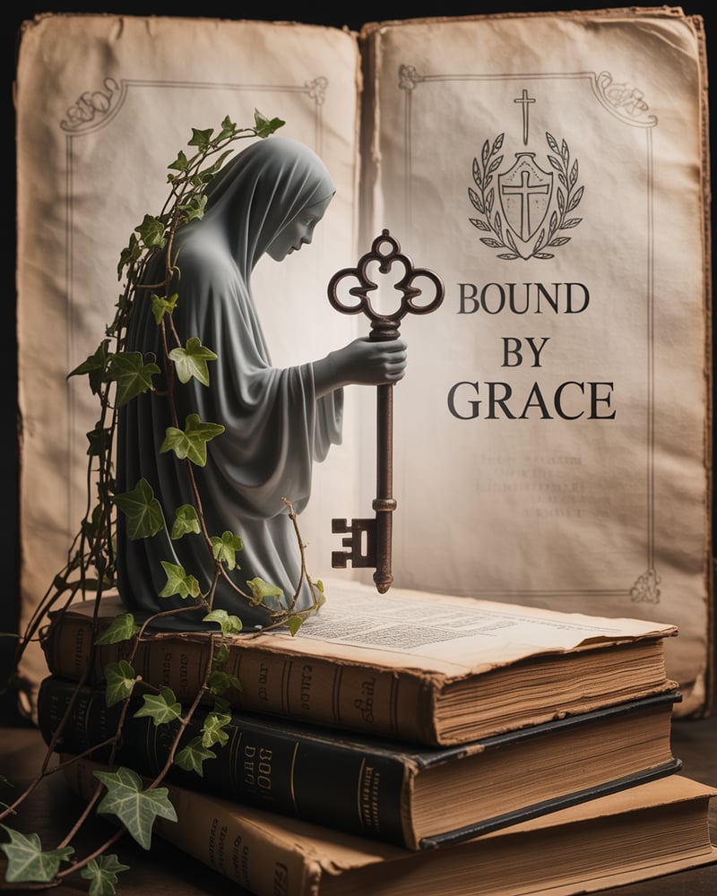 Rustic Academic Ghost with Vintage Key