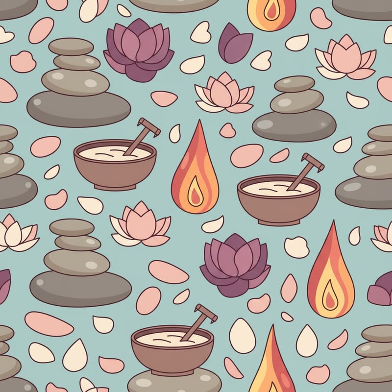 Seamless Aromatherapy Vector Pattern